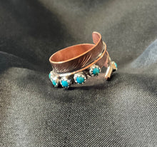 Copper w/Sleeping Beauty adjustable Ring