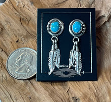 Sterling Silver w/ Pilot Mt. Turqoise Earrings