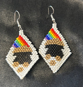 Brick Stitch Dangle Earrings