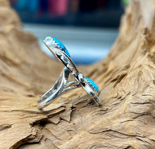 Sterling Silver Ring w/ Sleeping Beauty Turquoise size 5.5