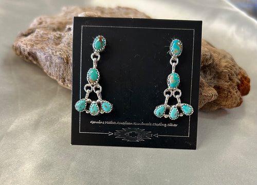 Thunder Creek Turquoise Sterling Silver Earrings