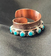 Copper w/Sleeping Beauty adjustable Ring