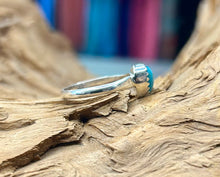Sterling Silver Kingman Turquoise Ring size 6