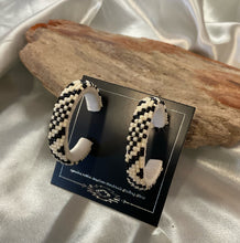 Beaded Hoop Earrings