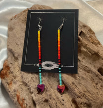 Straight Beaded Dangle Earrings
