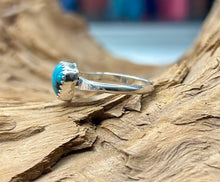 Sterling Silver Kingman Turquoise Ring size 6.5