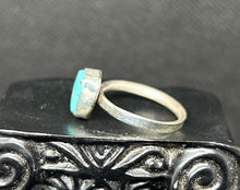 Morenci Turquoise Sterling Silver Ring Sz.7