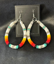 Beaded Large Dangle Earrings