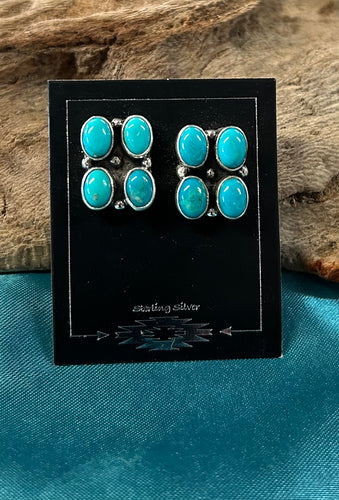 Candaleria Turquoise Sterling Silver Earrings