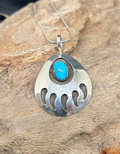Bear Paw Sterling Silver Turquoise Necklaces