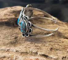 Old Turquoise Mountain Sterling Silver Bracelet