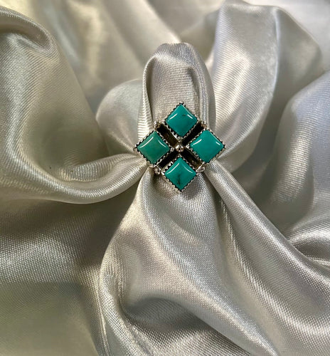 Nevada Green Turquoise Rings