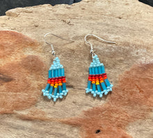 Small Beaded Dangle Earrings