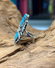 Sterling Silver Ring w/ Sleeping Beauty Turquoise size 6.5