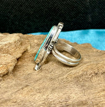 Skyhorse Turquoise Sterling Silver Ring (sz. Adjustable)