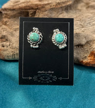 Kingman Turquoise Sterling Silver Earrings