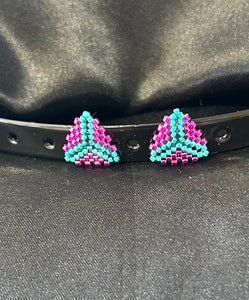 Beaded Small Stud Earrings