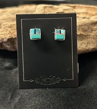 Kingman Turquoise Sterling Silver Earrings