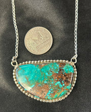 Fox Turquoise Sterling Silver Necklace 20"