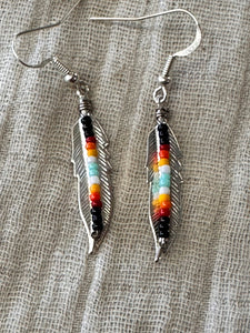 Feather Dangle Earrings