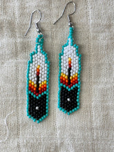 Beaded Feather Dangles