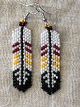 Beaded Feather Dangles