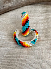 Small beaded hoops