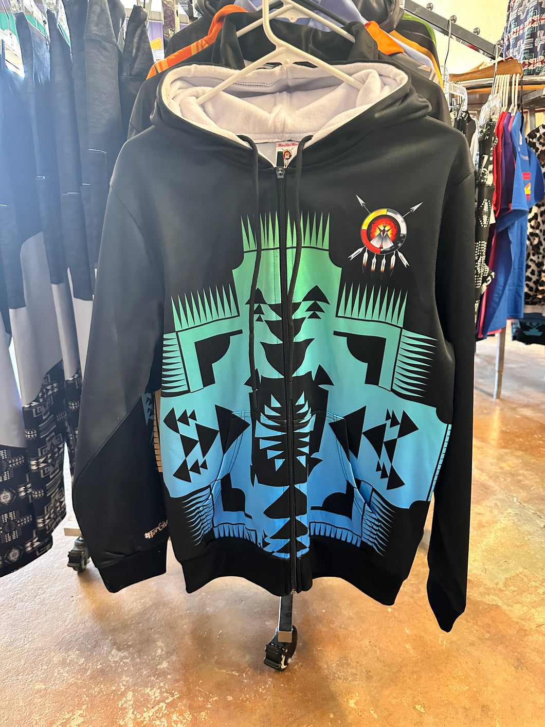 Native Print Hoodies