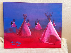 Native American Canvas Paintings