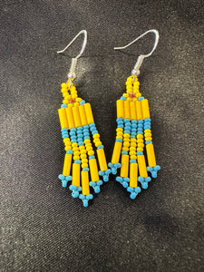 Small Beaded Dangle Earrings