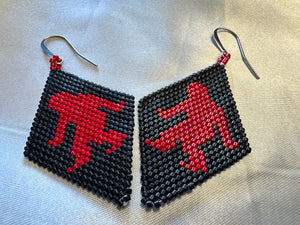 Beaded Brick Stitch Posts & Dangles