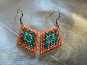 Beaded Brick Stitch Posts & Dangles