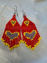 Beaded Fringe Dangle Earrings