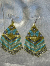 Beaded Fringe Dangle Earrings