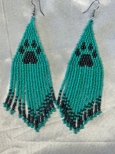 Beaded Fringe Dangle Earrings