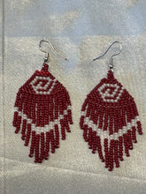 Beaded Fringe Dangle Earrings