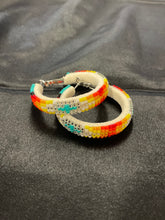 Beaded Hoop Earrings*