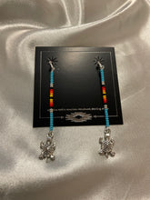 Straight Beaded Dangle Earrings