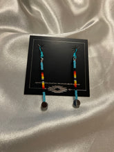 Straight Beaded Dangle Earrings