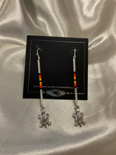 Straight Beaded Dangle Earrings