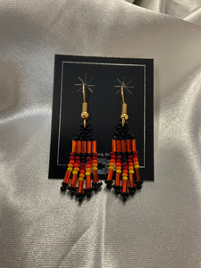 Small Beaded Dangle Earrings