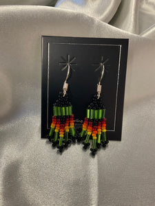 Small Beaded Dangle Earrings