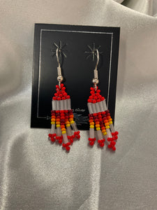 Small Beaded Dangle Earrings