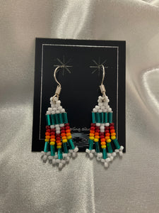 Small Beaded Dangle Earrings