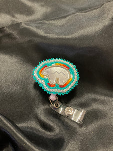 Beaded Badge Reel