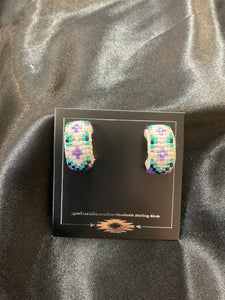 Beaded Hoop Earrings*