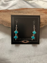 Sleeping Beauty Turquoise Sterling Silver Earrings