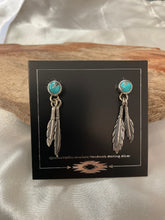 Sleeping Beauty Turquoise Sterling Silver Earrings