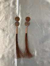 Copper Dangle Earrings w/ Embellishments