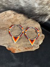 Beaded Hoop Earrings